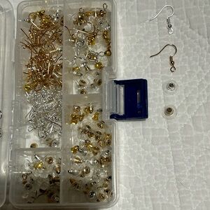 Cell Phone Earring Back Replacement Kit - Gold & Silver Safety Backs Set